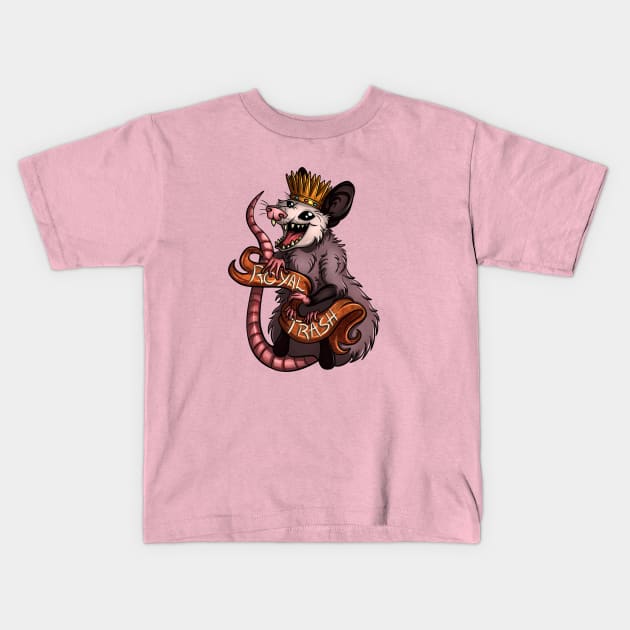 Royal Trash Kids T-Shirt by twotigermoon